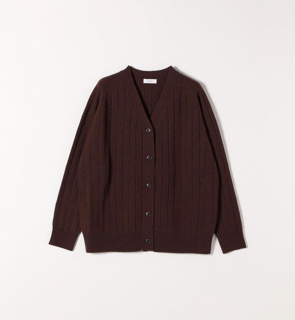SHIPS any「SHIPS any:〈手洗い可能〉ヤク ワイドリブ Vネック ニット カーディガン」|カーディガン|