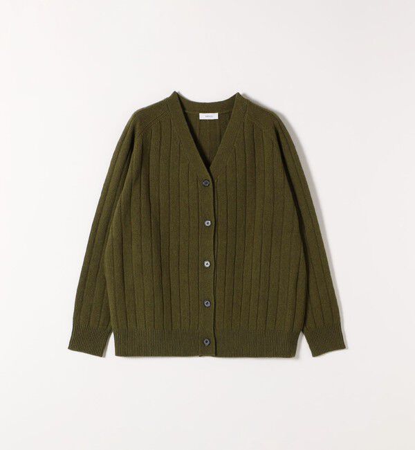 SHIPS any「SHIPS any:〈手洗い可能〉ヤク ワイドリブ Vネック ニット カーディガン」|カーディガン|