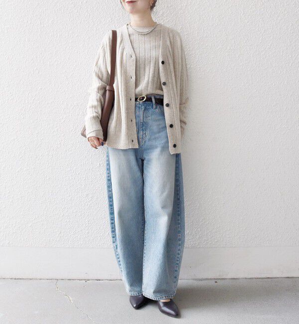 SHIPS any「SHIPS any:〈手洗い可能〉ヤク ワイドリブ ラウンドヘム ニット プルオーバー」|ニット・セーター|