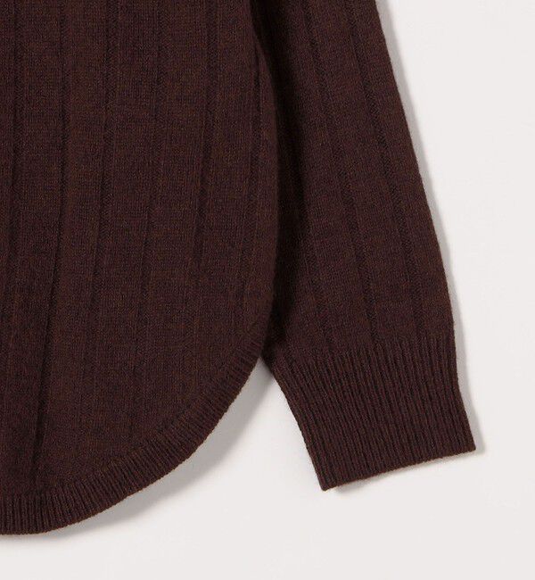 SHIPS any「SHIPS any:〈手洗い可能〉ヤク ワイドリブ ラウンドヘム ニット プルオーバー」|ニット・セーター|