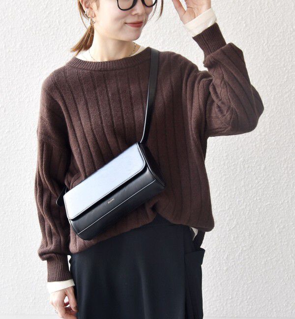 SHIPS any「SHIPS any:〈手洗い可能〉ヤク ワイドリブ ラウンドヘム ニット プルオーバー」|ニット・セーター|