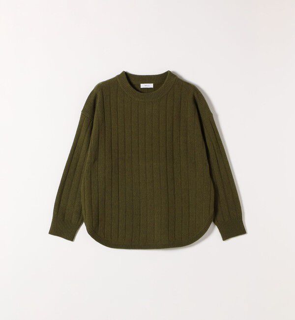 SHIPS any「SHIPS any:〈手洗い可能〉ヤク ワイドリブ ラウンドヘム ニット プルオーバー」|ニット・セーター|