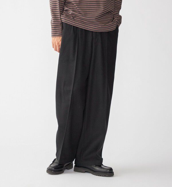 SHIPS「【WEB限定】SHIPS:〈手洗い可能〉ウールブレンド ワイド スラックス」|その他|