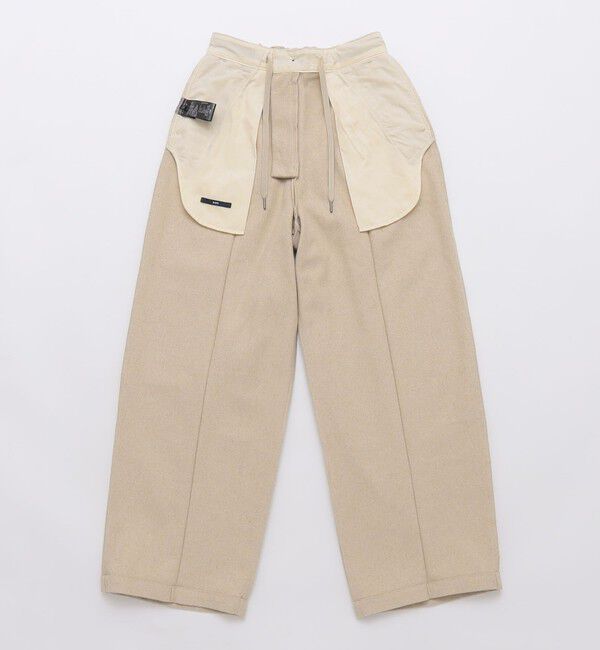 SHIPS「【WEB限定】SHIPS:〈手洗い可能〉ウールブレンド ワイド スラックス」|その他|