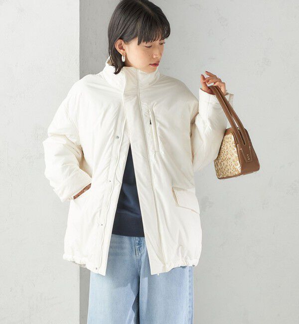 SHIPS for women「〈手洗い可能〉IMBOTEX 中綿 ミディ ジャケット」|その他|