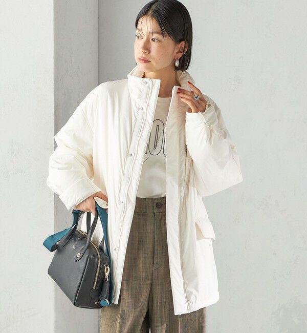 SHIPS for women「〈手洗い可能〉IMBOTEX 中綿 ミディ ジャケット」|その他|