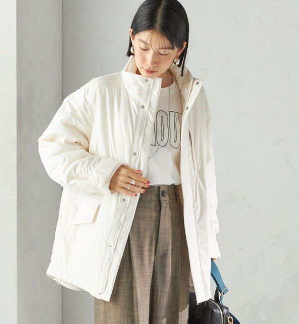 SHIPS for women「〈手洗い可能〉IMBOTEX 中綿 ミディ ジャケット」|その他|