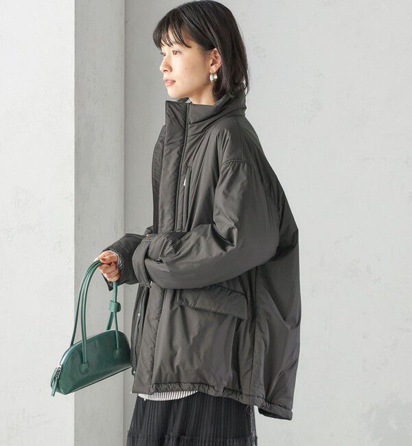 SHIPS for women「〈手洗い可能〉IMBOTEX 中綿 ミディ ジャケット」|その他|