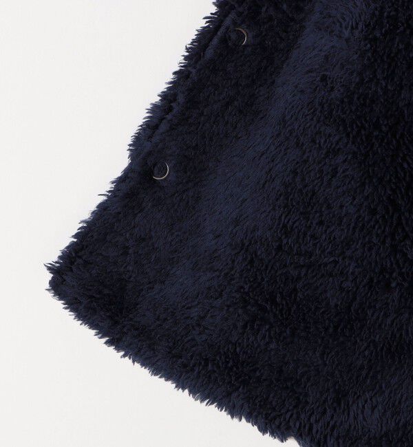 SHIPS KIDS「SHIPS KIDS:ベビー ボーダー リバーシブル ボア ポンチョ」|ポンチョ・ケープ|