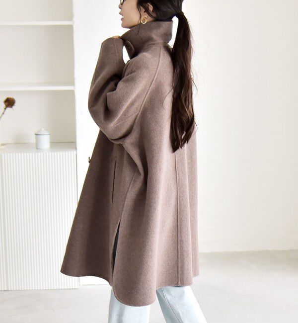 quaranciel「quaranciel: リバー スタンド & テーラード ダブルブレスト Aライン コート」|その他|