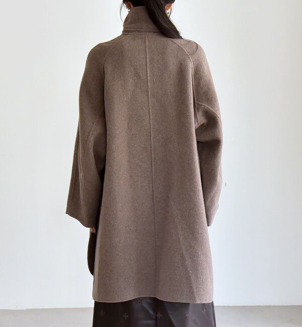 quaranciel「quaranciel: リバー スタンド & テーラード ダブルブレスト Aライン コート」|その他|