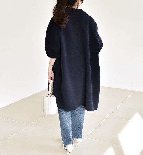 quaranciel「quaranciel: リバー スタンド & テーラード ダブルブレスト Aライン コート」|その他|