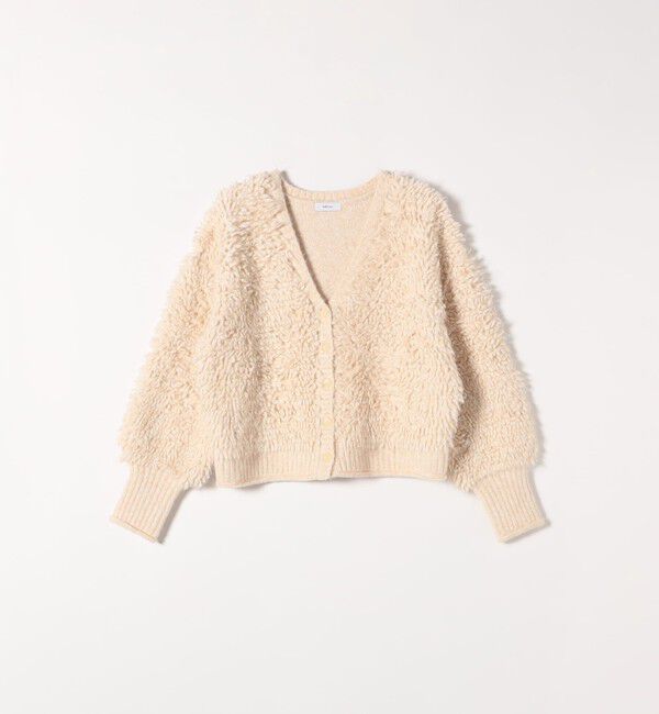 SHIPS any「SHIPS any: ループ ニット Vネック ショート カーディガン」|カーディガン|