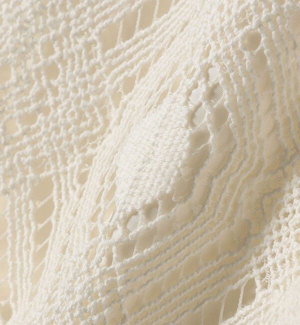 SHIPS for women「〈手洗い可能〉ラッセル レース ウエスト ギャザー タイト スカート」|スカート|