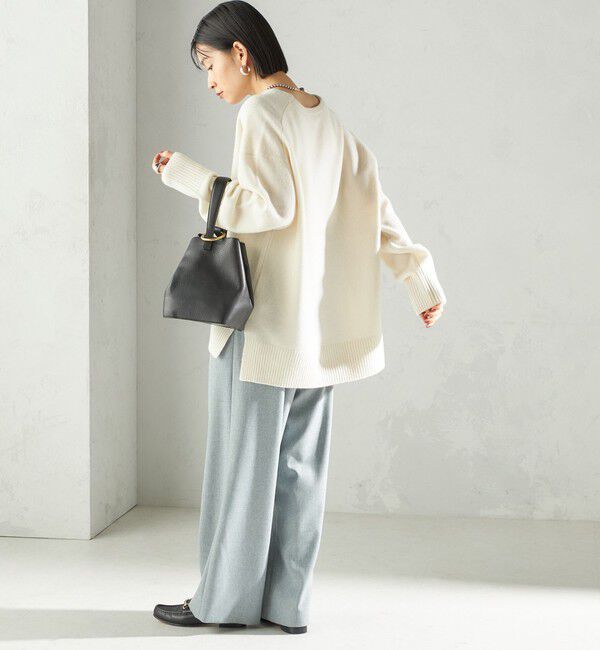 SHIPS for women「〈手洗い可能〉スラブ ツイル イージー スラックス パンツ」|スラックス|