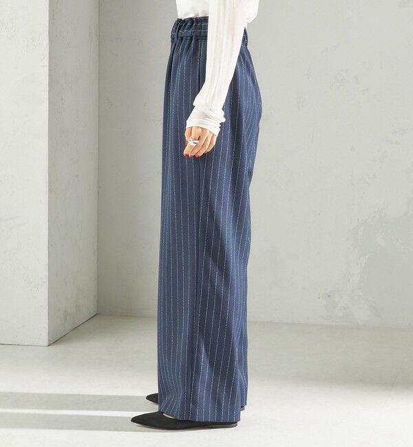 SHIPS for women「〈手洗い可能〉スラブ ツイル イージー スラックス パンツ」|スラックス|