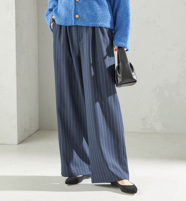 SHIPS for women「〈手洗い可能〉スラブ ツイル イージー スラックス パンツ」|スラックス|