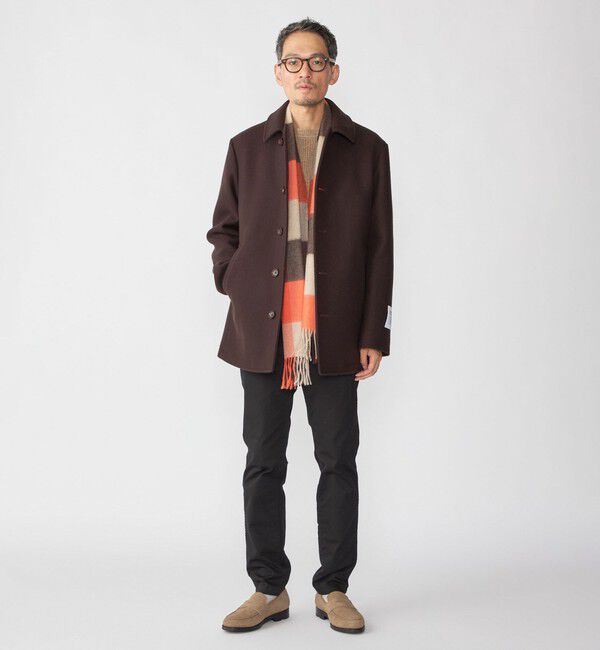 SHIPS「SHIPS: S140 ウールシルク シングル ピーコート」|ピーコート|