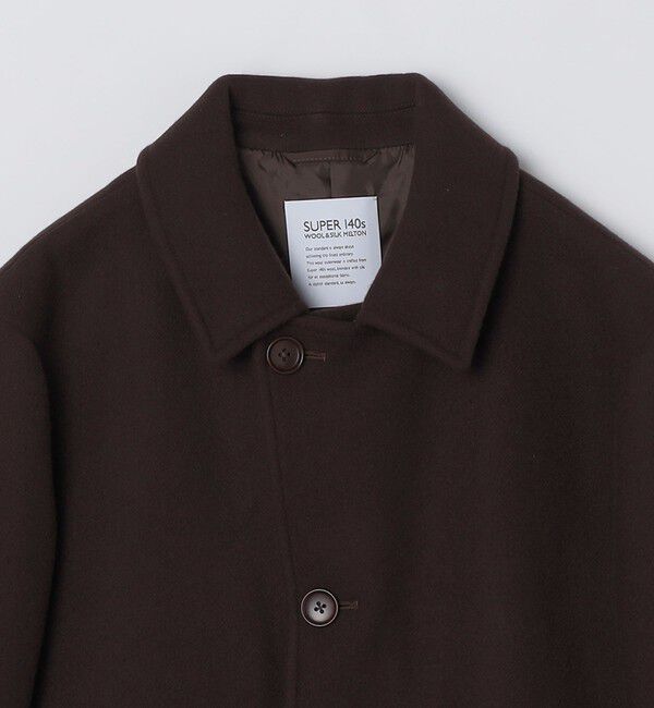 SHIPS「SHIPS: S140 ウールシルク シングル ピーコート」|ピーコート|