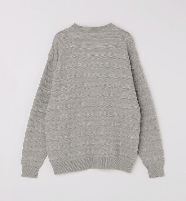 SHIPS「City Ambient Products: 〈手洗い可能〉7ゲージ ランダム ボーダー クルーネック ニット」|ニット・セーター|