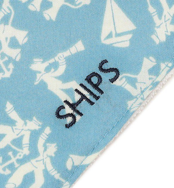 SHIPS KIDS「SHIPS KIDS: 三角型 刺繍 ロゴ スタイ」|スタイ|
