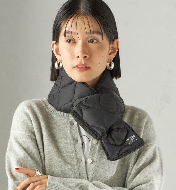 SHIPS for women「【SHIPS別注】TAION:〈手洗い可能〉細幅 リバー ダウン マフラー」|マフラー|