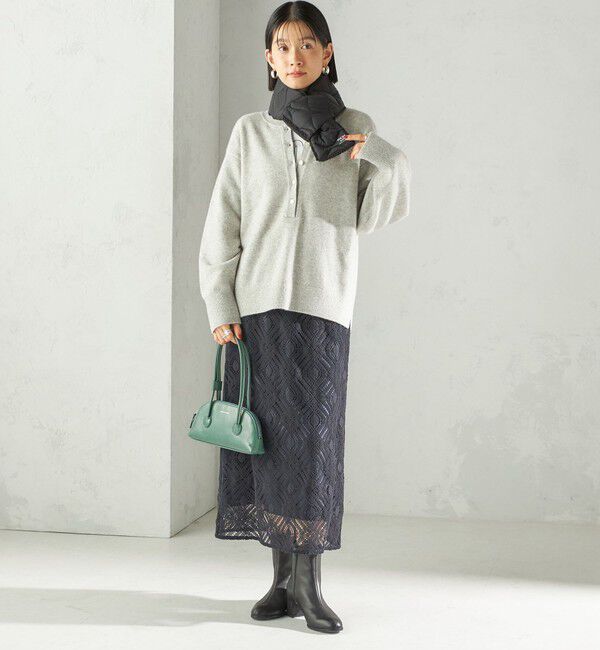 SHIPS for women「【SHIPS別注】TAION:〈手洗い可能〉細幅 リバー ダウン マフラー」|マフラー|