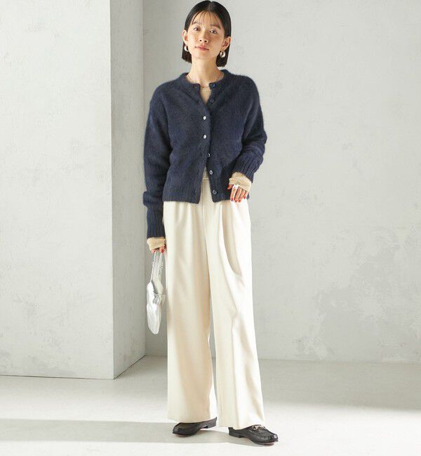 SHIPS for women「〈手洗い可能〉フォックス クルーネック ニット カーディガン」|カーディガン|