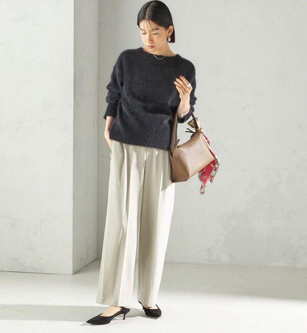 SHIPS for women「〈手洗い可能〉フォックス クルーネック ニット プルオーバー」|ニット・セーター|