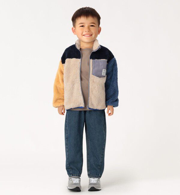 SHIPS Colors 「SHIPS Colors:90～140cm /〈洗濯機可能〉ボアジップ ジャケット◇」|ブルゾン・スタジャン|