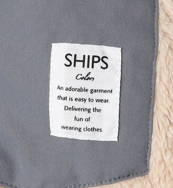 SHIPS Colors 「SHIPS Colors:90～140cm /〈洗濯機可能〉ボアジップ ジャケット◇」|ブルゾン・スタジャン|