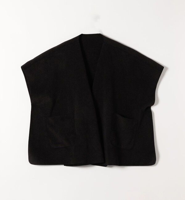 quaranciel「quaranciel: ダブル パイル ニット ショート ポンチョ コート」|その他|