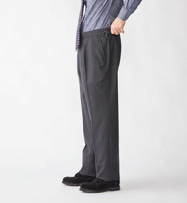 SHIPS「Fumiya Hirano: REGENT フランネル トラウザーズ」|スラックス|