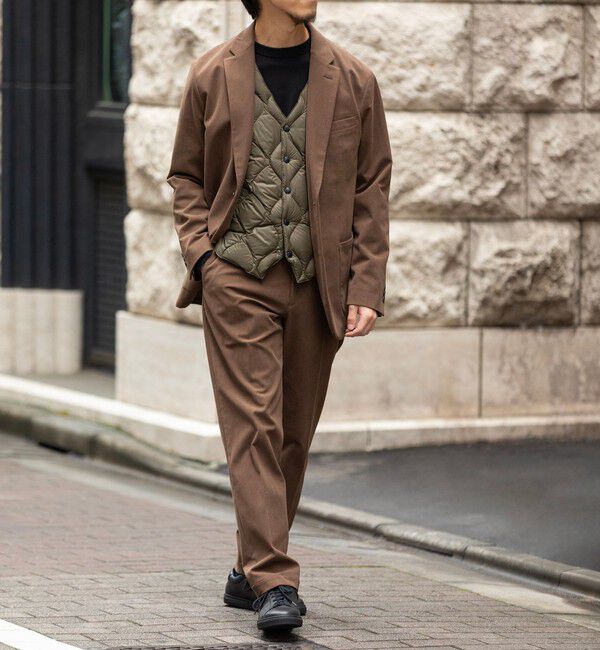 SHIPS「SHIPS:〈手洗い可能〉トリコット コーデュロイ ジャケット (セットアップ対応)」|テーラードジャケット|