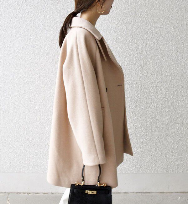 SHIPS any「【WEB限定】SHIPS any: PURE WOOL スタンド & テーラード ハーフ コート」|その他|