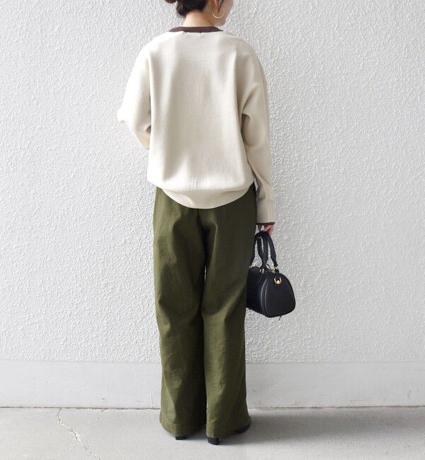 SHIPS any「SHIPS any:〈手洗い可能〉ダブルフェイス Vガゼット ニット プルオーバー」|ニット・セーター|