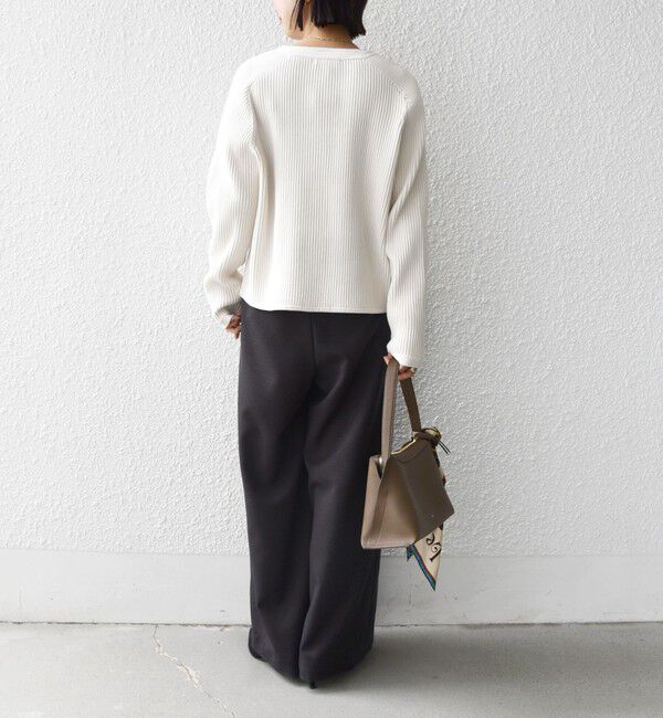 SHIPS for women「〈手洗い可能〉モール リブ クルーネック カーディガン」|カーディガン|