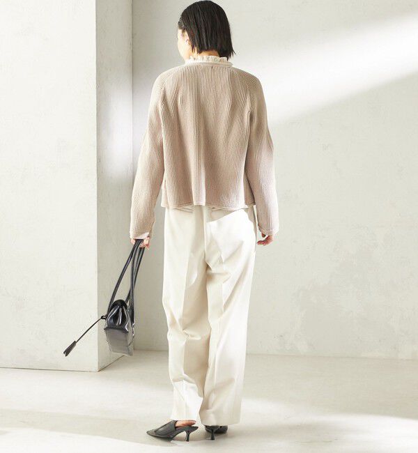 SHIPS for women「〈手洗い可能〉モール リブ クルーネック カーディガン」|カーディガン|