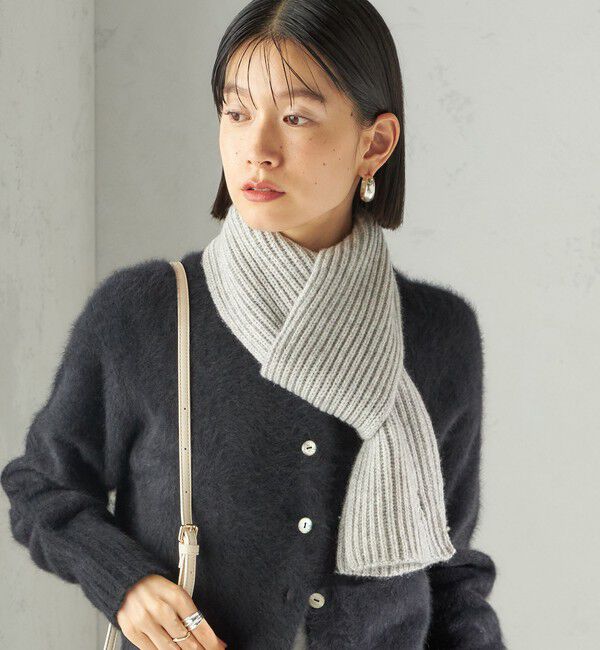 SHIPS for women「細幅 刺繍 ニット マフラー」|マフラー|