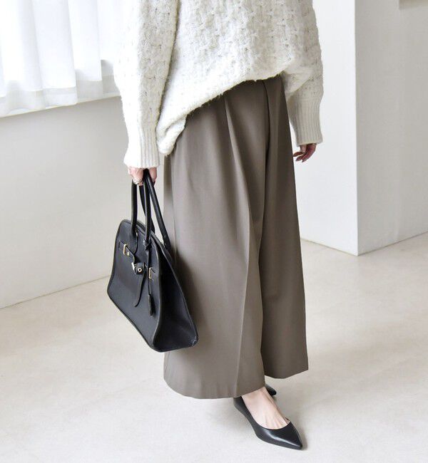 quaranciel「quaranciel:〈洗濯機可能〉ウォーム タック ワイド キュロット パンツ」|その他|