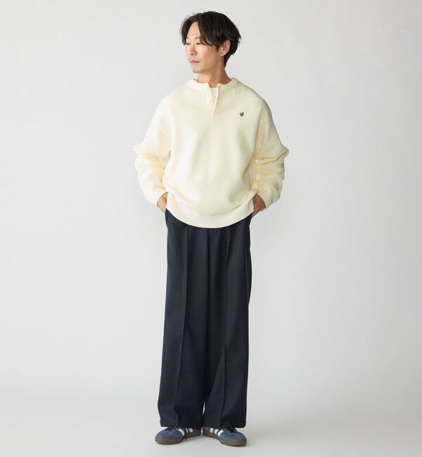 SHIPS「【WEB限定】SHIPS: ヘンリーネック レイヤード ニット」|ニット・セーター|