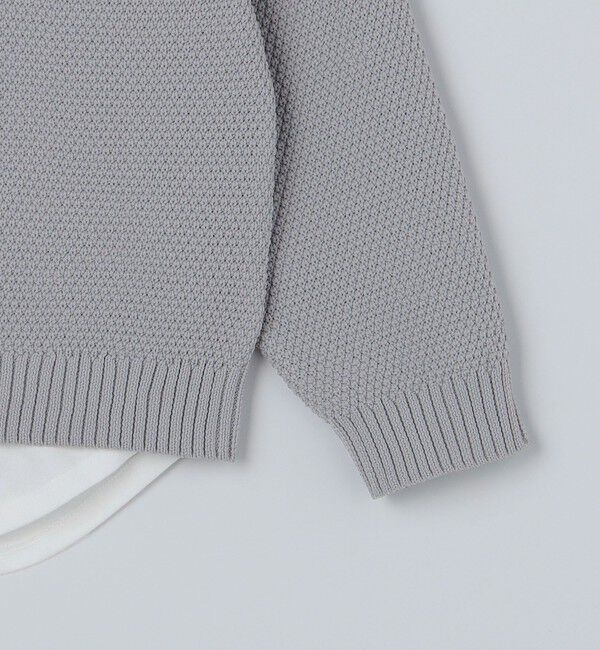 SHIPS「【WEB限定】SHIPS: ヘンリーネック レイヤード ニット」|ニット・セーター|