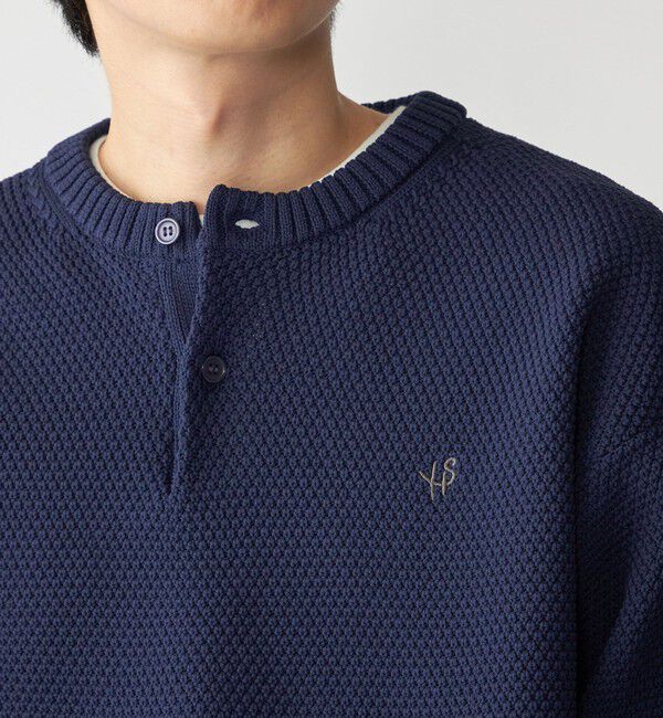 SHIPS「【WEB限定】SHIPS: ヘンリーネック レイヤード ニット」|ニット・セーター|