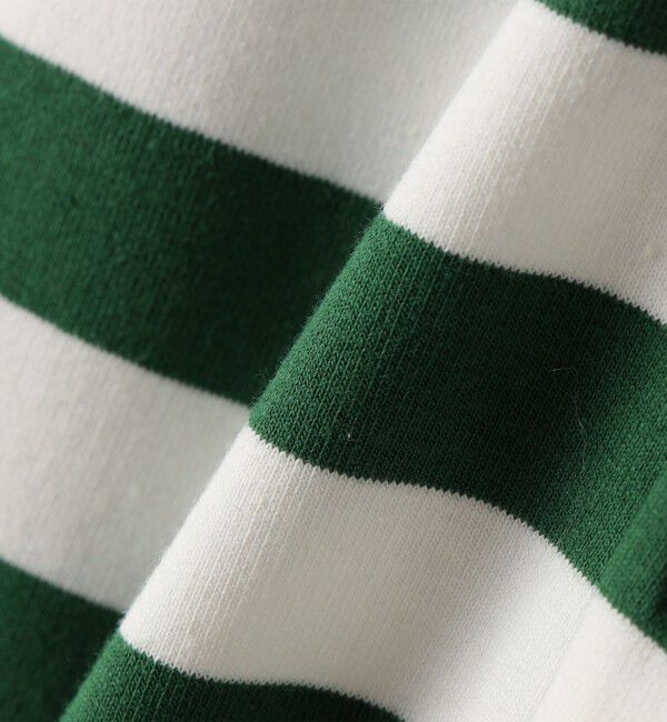 SHIPS KIDS「SHIPS KIDS:70～80cm / ボーダー ラガーシャツ ロンパース」|ロンパース|