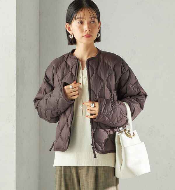 SHIPS for women「【SHIPS別注】Wai+ &times; TAION:〈手洗い可能〉ショート ダウン ジャケット」|ダウン|