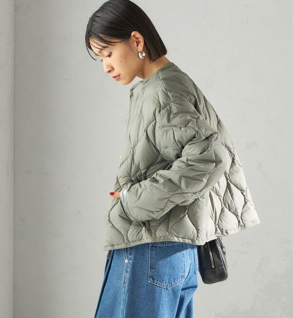 SHIPS for women「【SHIPS別注】Wai+ &times; TAION:〈手洗い可能〉ショート ダウン ジャケット」|ダウン|