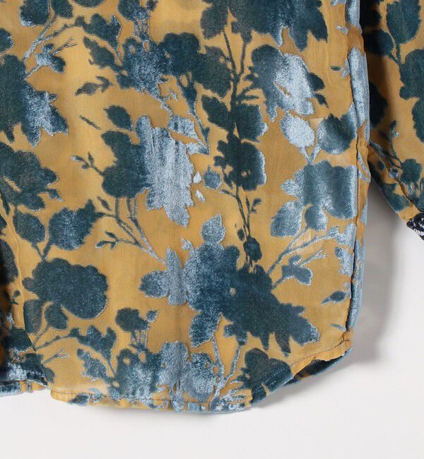 SHIPS any「SHIPS any:〈手洗い可能〉フラワー オパール シアー シャツ ブラウス」|シャツ・ブラウス|