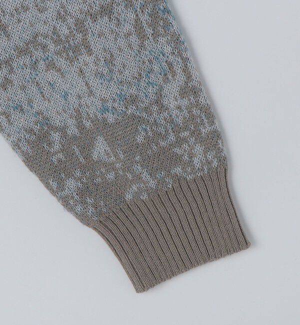 SHIPS「City Ambient Products: シャギー ジャカード クルーネック ニット」|ニット・セーター|