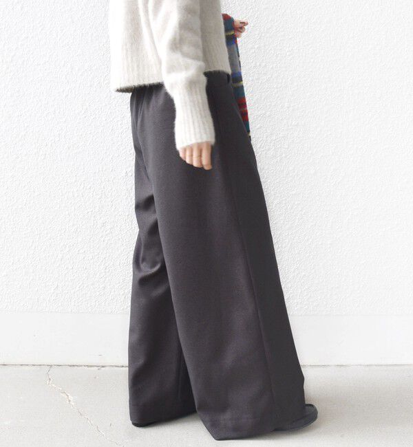 SHIPS for women「〈洗濯機可能〉ウールライク ポケット デザイン ワイド パンツ」|その他|