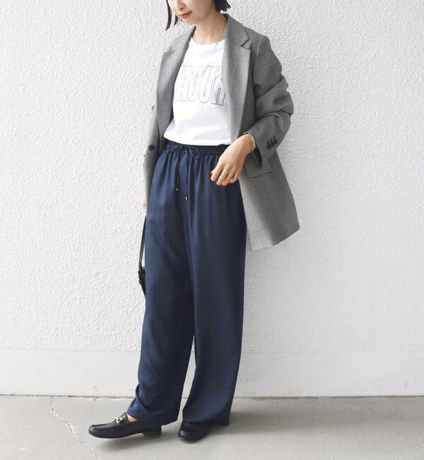 SHIPS for women「〈手洗い可能〉サテン ドロスト パンツ」|その他|